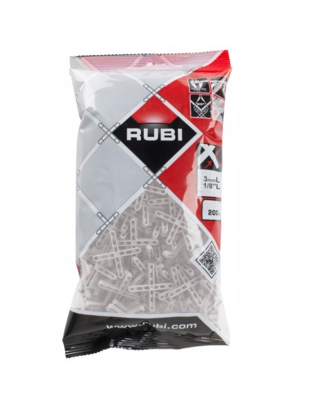 Krzyżyki dystansowe Rubi 3mm 200 szt. 02953