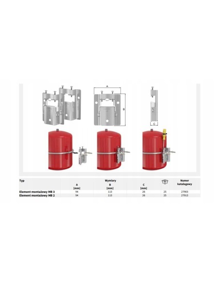 FLAMCO Uchwyt naczynia przeponowego 8 - 25L 27913