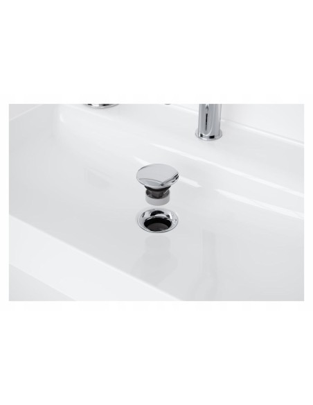 Korek z przelewem klik-klak okrągły Excellent srebrny ARIN.1485.01CR