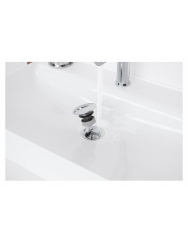 Korek z przelewem klik-klak okrągły Excellent srebrny ARIN.1485.01CR