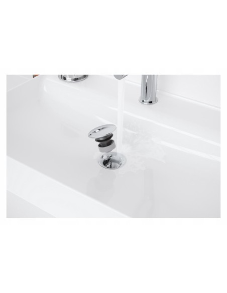 Korek z przelewem klik-klak okrągły Excellent srebrny ARIN.1485.01CR