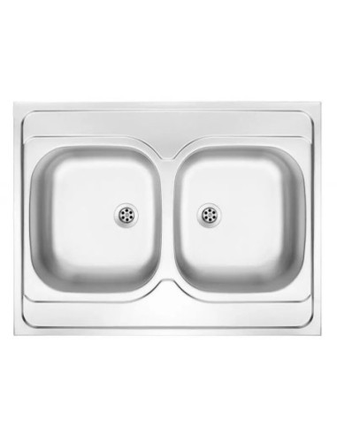 Zlewozmywak dwukomorowy Deante TANGO stal srebrny