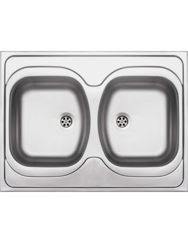 Zlewozmywak dwukomorowy Deante TANGO stal srebrny