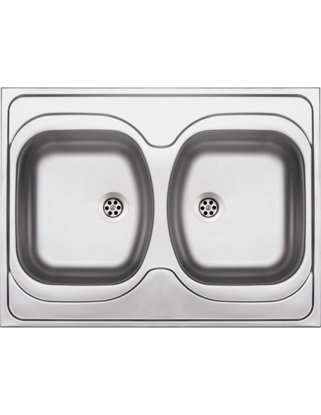 Zlewozmywak dwukomorowy Deante TANGO stal srebrny