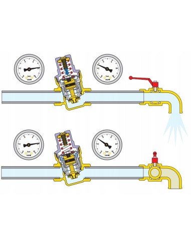 caleffi regulator ciśnienia wody z manometrem 533251