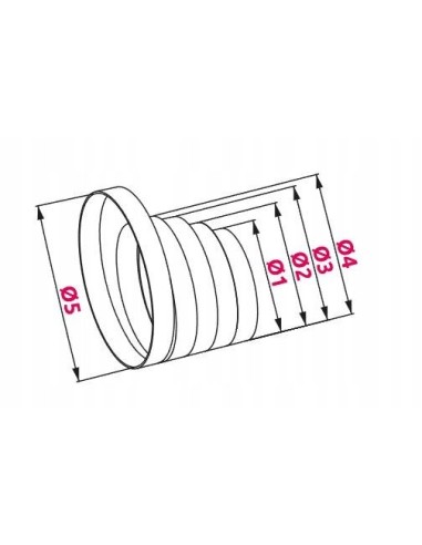 Awenta Redukcja kanałów okrągłych Dn 100-150 RKO