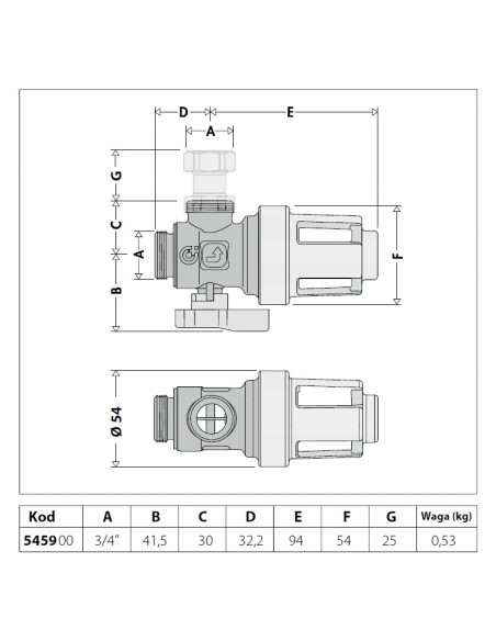 CALEFFI ZESTAW PODŁĄCZENIOWY DO KOTŁÓW 290920