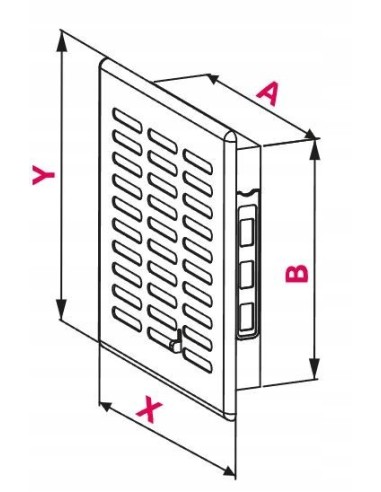 Awenta Kratka wentylacyjna Eko 14x21, żaluzja T06