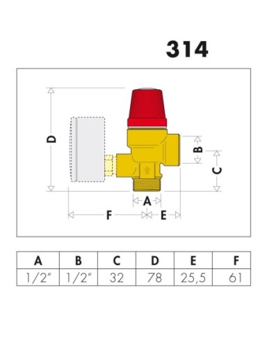 Caleffi Zawór 314460