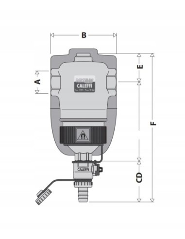CALEFFI DIRTMAG SEPARATOR 11/4" 546307