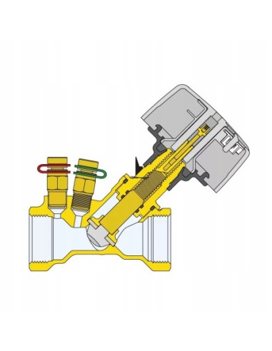 CALEFFI ZAWÓR RÓWNOWAŻĄCY 1/2" RĘCZNY 130400