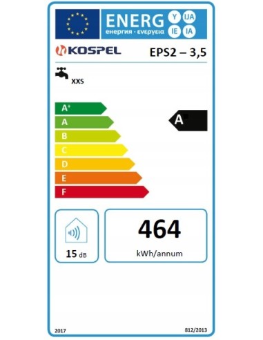 KOSPEL Twister przepływowy podgrzewacz wody 3,5kw EPS2-3,5.PL