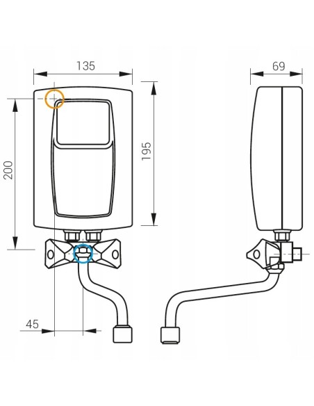 Kospel podgrzewacz wody 4,4kw EPS2-4,4.PL