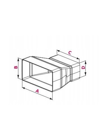 Awenta Redukcja kanałów płaskich 75x150 KP75-29