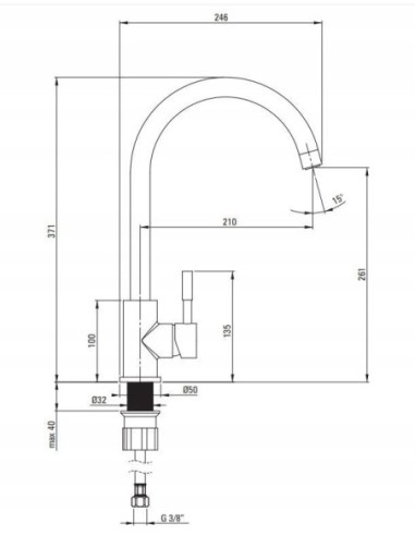 Bateria kuchenna stojąca Deante Lima stal szczotkowana