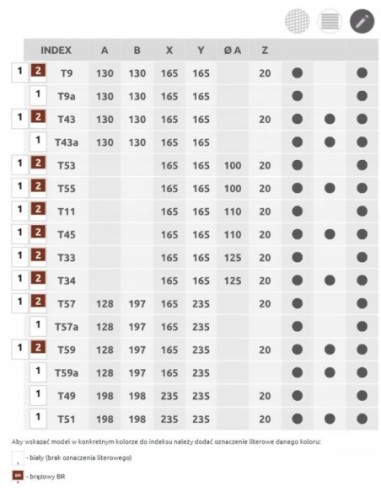 Awenta Kratka wentylacyjna Styl 12,8X19,7 z siatką T57
