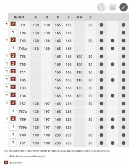 Awenta Kratka wentylacyjna Styl 12,8X19,7 z siatką T57
