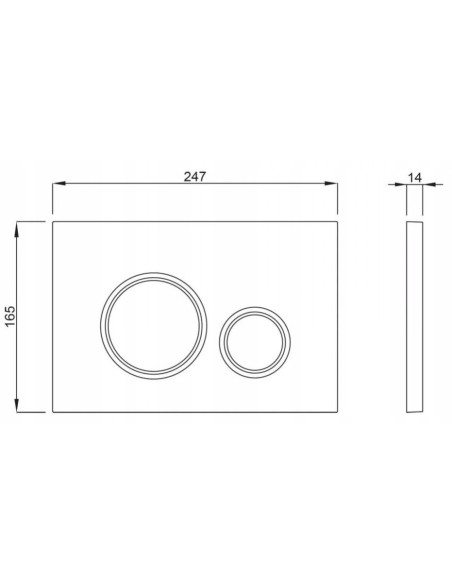 Schwab przycisk spłukujący do WC Vela czarny P47-0190-0253