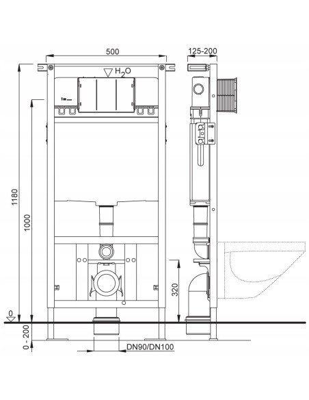 SCHWAB STELAŻ DUPLO WC 199 T02-2113-0250