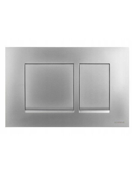 Schwab Przycisk spłukujący do WC srebrny dwudzielny P67-0120-0250