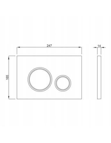Schwab Przycisk spłukujący do WC Vela biały P47-0201-0250