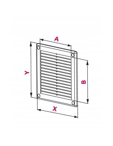 Awenta Kratka wentylacyjna TRU 30X30 TRU10