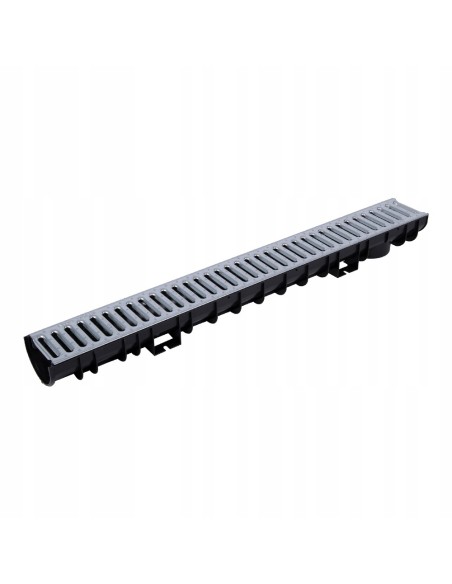 Kanał ze stalową kratką - Odpływ liniowy SL10081100