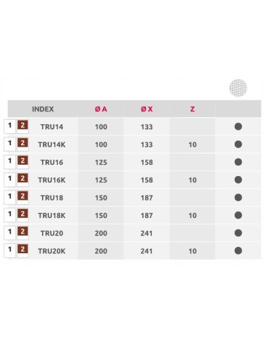 Awenta Kratka wentylacyjna TRU fi150 TRU18