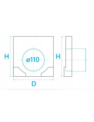 STORA ŚCIANKA CZOŁOWA SELF B:100 H:100 AE10112000N