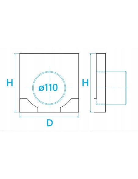 STORA ŚCIANKA CZOŁOWA SELF B:100 H:100 AE10112000N