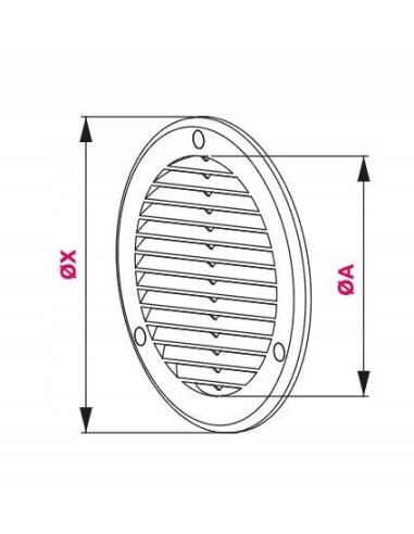 Awenta Kratka wentylacyjna TRU fi150 TRU18