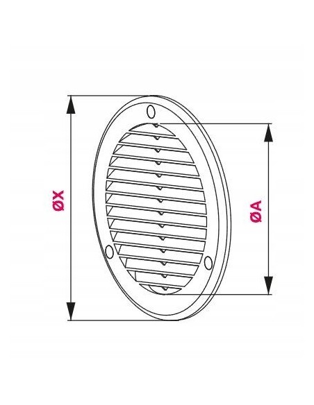 Awenta Kratka wentylacyjna TRU fi150 TRU18