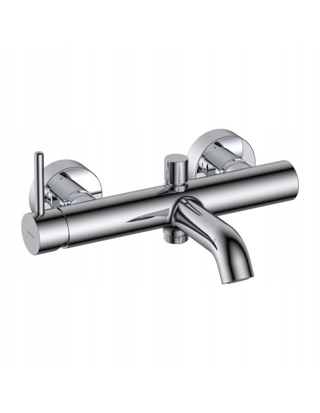 Bateria wannowa jednouchwytowa ścienna Omnires chrom Y1230CR