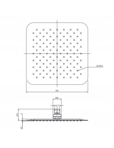 OMNIRES Parma Termostatyczny System Prysznicowy Podtynkowy Chrom SYSPM11CR