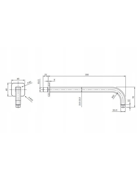 OMNIRES Parma Termostatyczny System Prysznicowy Podtynkowy Chrom SYSPM11CR