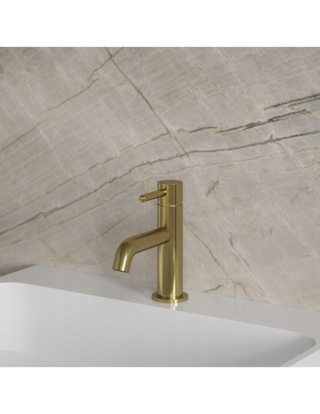 Bateria umywalkowa stojąca Omnires mosiądz szczotkowany Y1210NBSB