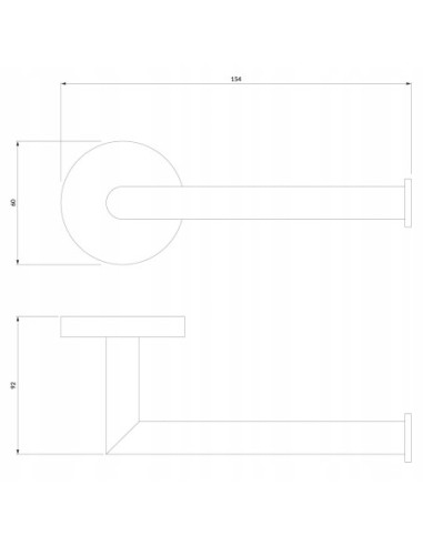 Uchwyt na papier Omnires mosiądz szczotkowany MP60510BSB