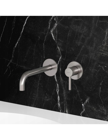 Omnires Y bateria umywalkowa podtynkowa nikiel szczotkowany Y1215HLNI