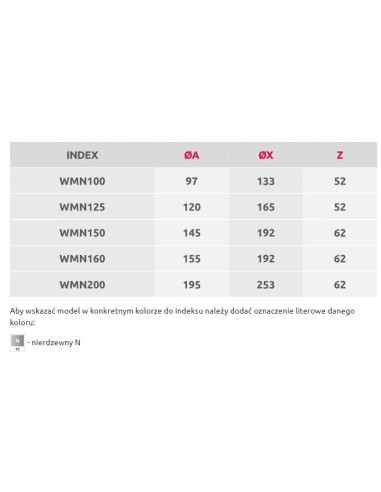 Awenta Wyrzutnia metalowa 125 WMN125