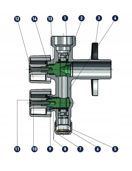 ARCO ZAWÓR KĄT.KUL.1/2X3/8 COMB5MAC