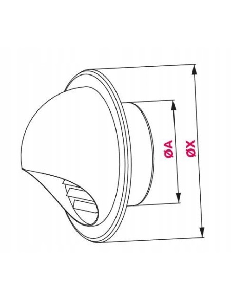 Awenta Wyrzutnia metalowa 125 WMN125