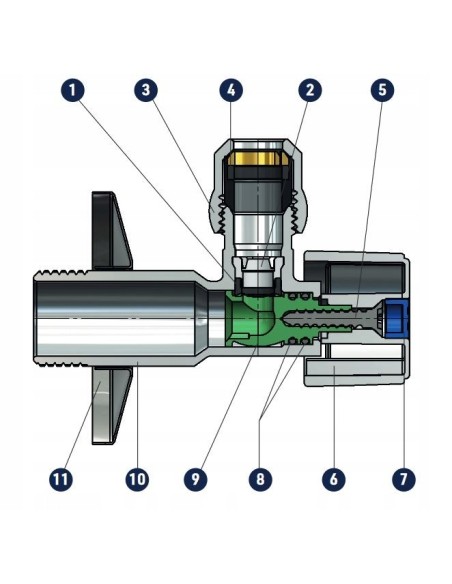 Arco zawór kątowy 1/2X3/8 NOV77MAC
