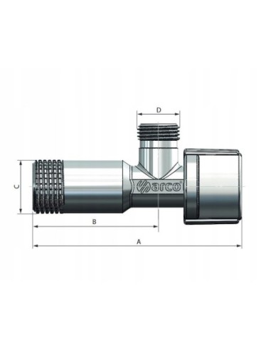 Arco zawór kątowy 1/2X3/8 NOV77MAC