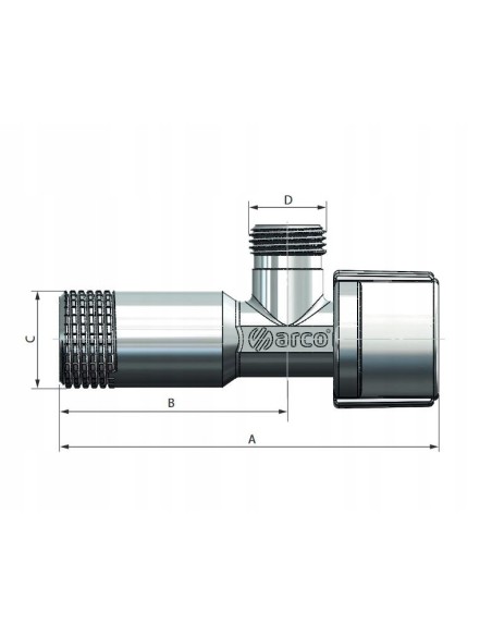 Arco zawór kątowy 1/2X3/8 NOV77MAC