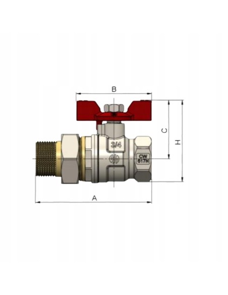 Arco Zawór kulowy 3/4'' 754104