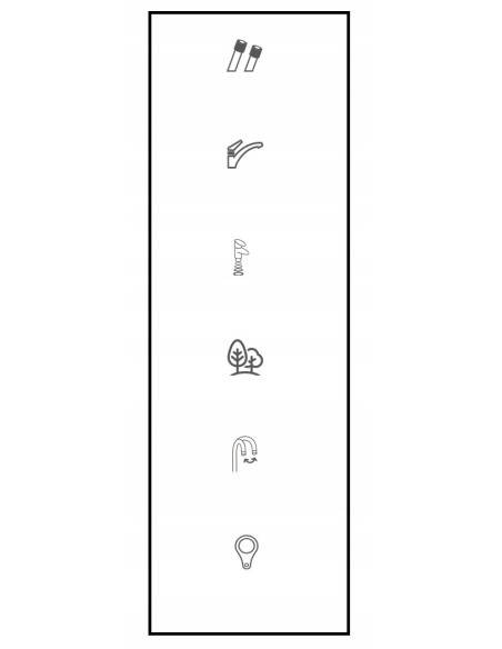 Bateria kuchenna stojąca Invena Kameleon czarna BZ29L04C