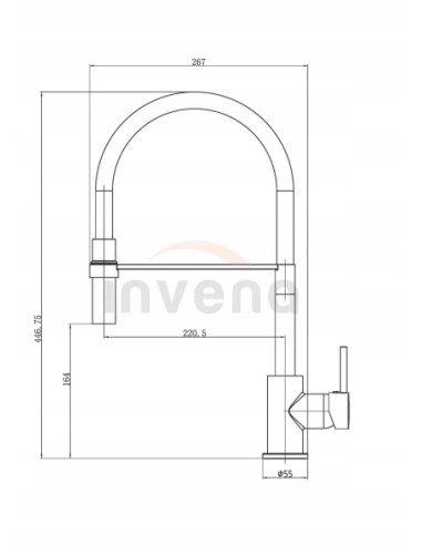 Bateria kuchenna stojąca Invena KAMELEON srebrny BZ29L07C