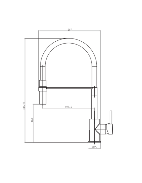 Bateria kuchenna stojąca Invena Kameleon biały BZ29L02C