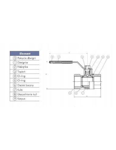 Zawór kulowy Arco 3/4'' P0103