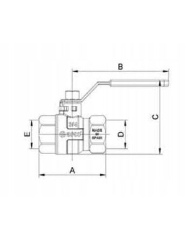 Zawór kulowy Arco 3/4'' P0103
